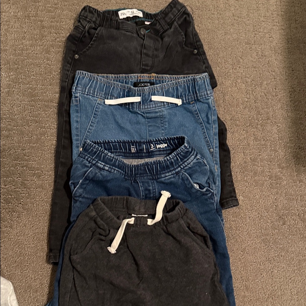 Zara Kids Sweatpants in Black and Blue